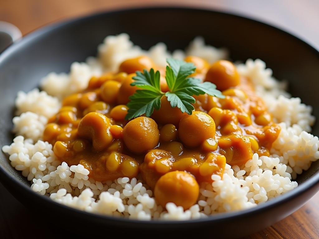 Vegan rice and beans dinner with seasoned black beans, bell peppers, and lime - dinner day 1